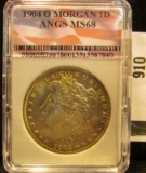 1904-0 Morgan silver dollar graded MS 68 by ANGS