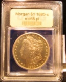 1880-S Morgan silver dollar graded MS 66 proof like by USCG