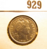 1912 Barber dime