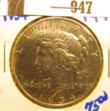 1934 Peace dollar