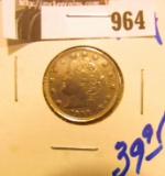 1908 V nickel will full hairlines and liberty visible