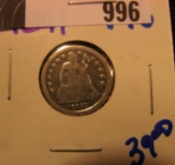 1841 Seated dime