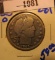 1081.           1893 O Barber Half dollar