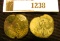 1238.           1536 & 1591 Spanish Maravedis early Bronze coins.