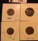 1294.           Pack of Indian Head Cents: 1889 Fine, 1890 Fine, 1906 VG, & 1907.VG.