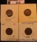 1346.           1896, 1898, 1903, & 1907  Indian Head Cents. Grading Good to Fine.