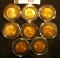 1441.           1946 S, 54 D, 56 P, 58 P, & (4) 60 P Large Date  Brilliant Red Uncirculated Lincoln