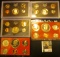 1468.           1969 S, 70 S, 72 S, 73 S, & 74 S U.S. Proof Sets. All original as issued.