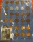 1653.           1941-74 Partial Set of Lincoln Cents in a blue Whitman folder. Includes lots of BU c