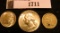 1711.           1865 Three Cent Nickel (holed); 1953 S Dime BU; & 56 P Quarter Choice AU.