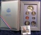 1735.           1986 S U.S. Liberty Commemorative Coins Silver Prestige Proof Set, original as issue