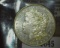 1845.           1902 P Morgan Silver Dollar, AU.