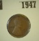 1947.           1915 S Lincoln Cent, VF.