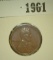 1961.           1931 S Lincoln Cent, Brown AU.