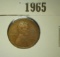 1965.           1912 D Lincoln Cent, EF.