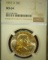 1985.           1957 D Franklin Half Dollar, NGC slabbed MS 64.