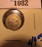 1082.           1853 Silver Three Cent piece