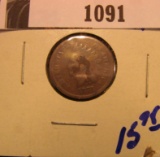1091.           1874 Indian head cent