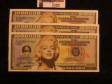 1223.           (4) Legends Series Marilyn Monroe $1,000,000 Federal Notes, Crisp Uncirculated.