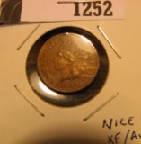 1252.           1882 U.S. Indian Head Cent, Nice EF-AU.