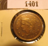 1401.           1851 U.S. Large Cent, Fine-15