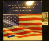 1460.           2007 United States Mint Annual Uncirculated Dollar Coin Set, includes Presidential,