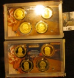 1462.           2007 S & 2009 S United States Mint Presidential $1 Coin Proof Sets, both original as