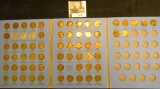 1630.           1941-67 Nearly complete set of Lincoln Cents in a blue Whitman folder. Lots of green