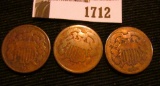 1712.           (3) Old Civil War Era U.S. Two Cent Pieces.
