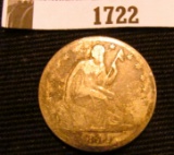 1722.           1849 O U.S. Seated Liberty Half Dollar, Year of the California Gold Rush