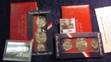 1759.           1943 P, D, & S Uncirculated Three-piece Set of World War II Steel Cents in a plastic