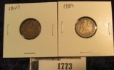 1773.           1847 & 1849 U.S. Seated Liberty Dimes.