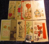 1784.           (10) Different early 1900 Lovers and Valentine's Day Post Cards; & a mixed  group of