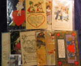 1785.           (10) Different early 1900 Lovers and Valentine's Day Post Cards; & a mixed  group of