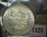 1820.           1878 S Morgan Silver Dollar, EF.