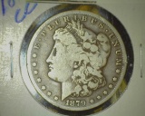 1823.           1879 CC Morgan Silver Dollar, VG.