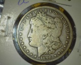 1829.           1890 CC Morgan Silver Dollar, Fine.