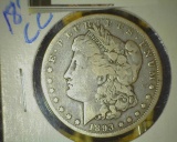 1836.           1893 CC Morgan Silver Dollar, VG.