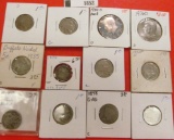 1852.           Accumulation of minor U.S. Coins including Buffalo & Liberty Nickels, 1876 Liberty S