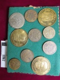 1867.           Collection of ten medals in a plastic case.