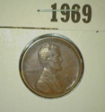 1969.           1909 S VDB Lincoln Cent, Fine.