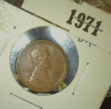 1971.           1909 P VDB Cent, Brown Uncirculated.