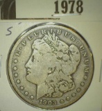 1978.           1903 S Morgan Silver Dollar, VG.