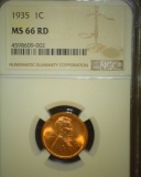 1992.           1935 P Lincoln Cent, NGC slabbed MS 66 RD