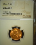 1997.           1946 D Lincoln Cent, NGC slabbed MS 66 RD