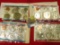 1972, 73, 75, & 76 P & D U.S. Mint Sets in original cellophane as issued. Includes six BU Eisenhower