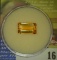 Rectangular faceted Precious Citrine Gem weighing 5.22 carats and ready to be mounted in a piece of