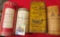 Antique Tins and Boxes, some contents still present. Includes 