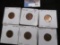 1940 P, D, S, 41P, D, & S Uncirculated Lincoln Cents from early WW II.