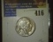 1927 S Buffalo Nickel, Fine. Scarce Date.